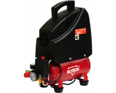 Компрессор безмасляный Elitech КПБ 190/6 + ОН, 6 л, 180 л/мин, 1.1 кВт, 230 В