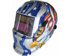 Маска сварщика Aurora A 777 American, 99x45 Размер экрана, 4 Количество сенсоров, 9-13 Степень затемнения, 0.43 Вес нетто