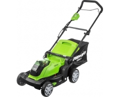 Газонокосилка аккумуляторная Greenworks G 40 LM 41 без АКБ и ЗУ, 40 Ширина скашивания, 20-70 Высота скашивания, опция Тип аккумулятора, опция Напряжение аккумулятора, опция Емкость аккумулятора