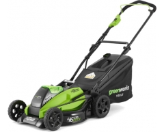 Газонокосилка аккумуляторная Greenworks GD 40 LM 45 K6 с АКБ и ЗУ, 45 Ширина скашивания, 20-70 Высота скашивания, Li-Ion Тип аккумулятора, 40 Напряжение аккумулятора, 6.0 Емкость аккумулятора