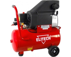 Компрессор масляный Elitech КПМ 200/24+5К, 24 л, 198 л/мин, 1.5 кВт, 230 В