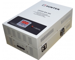 Стабилизатор напряжения электронный Suntek НН 20000 ВА, напольный Тип установки, 20 Максимальная мощность, 90-285 Диапазон стабилизации, 220 Выходное напряжение