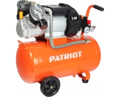 Компрессор масляный Patriot VX 50-402, 50 л, 400 л/мин, 2.2 кВт, 230 В