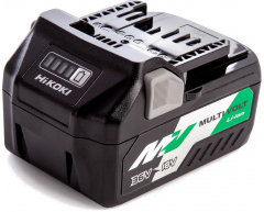 Аккумулятор HiKOKI BSL 36A18, Li-Ion Тип аккумулятора, 36/18 Напряжение аккумулятора, 5.0/2.5 Емкость аккумулятора