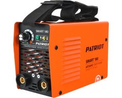 Сварочный инвертор Patriot Smart 180 MMA, 230 В, 2.6 кг, 20-160 А