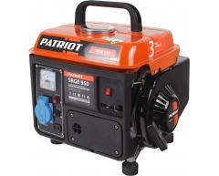 Бензиновый генератор Patriot SRGE 950, 230 В, 0.65 кВт