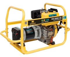 Дизельный генератор Gesht GD 5000 CE, 230 В, 5.0 кВт