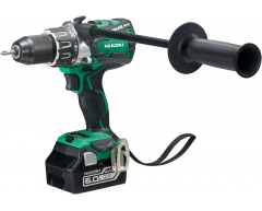 Дрель-шуруповерт аккумуляторная ударная HiKOKI DV 18 DBL2, 136 max, 76 max, 13 max, Li-Ion Тип аккумулятора, 18 Напряжение аккумулятора, 5.0 Емкость аккумулятора