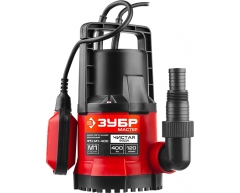 Насос дренажный ЗУБР НПЧ-М1-400, чистая Назначение насоса, 120 л/мин, 400 Вт