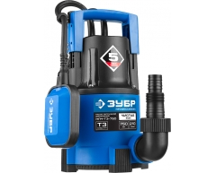 Насос дренажный ЗУБР НПЧ-Т3-750, чистая Назначение насоса, 210 л/мин, 750 Вт