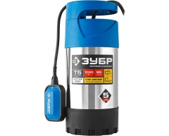 Насос дренажный ЗУБР НПЧ-Т5-1000-С, чистая Назначение насоса, 95 л/мин, 1000 Вт