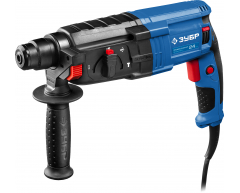 Перфоратор ЗУБР ЗП-24-750 К, трехрежимный Количество режимов, 2.6 Дж, 3.3 кг, 750 Вт
