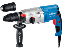 Перфоратор ЗУБР ЗП-28-800 КМ, трехрежимный Количество режимов, 3.2 Дж, 3.6 кг, 800 Вт
