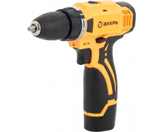 Дрель-шуруповерт аккумуляторная Вихрь ДА-12Л-2, 30 max, 20 max, 10 max, Li-Ion Тип аккумулятора, 12 Напряжение аккумулятора, 2 Емкость аккумулятора