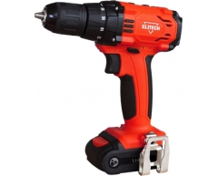 Дрель-шуруповерт аккумуляторная Elitech ДА 10.8 СЛК2 (4.0 Ач), 23 max, 20 max, 10 max, Li-Ion Тип аккумулятора, 10.8 Напряжение аккумулятора, 4.0 Емкость аккумулятора