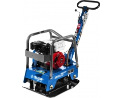 Виброплита бензиновая ЗУБР ЗВПБ-25 ГРХ, 25 кН, 630х400 мм, 124 кг, 5.5 л.с.