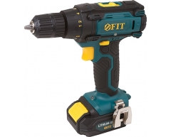 Дрель-шуруповерт аккумуляторная FIT 80196, 20 max, 10 max, Li-Ion Тип аккумулятора, 12 Напряжение аккумулятора, 1.3 Емкость аккумулятора