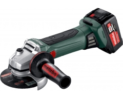 Аккумуляторная угловая шлифмашина Metabo W 18 LTX 125 (2x4.0 Ач), 125 Диаметр диска, Li-Ion Тип аккумулятора, 18 Напряжение аккумулятора, 4.0 Емкость аккумулятора