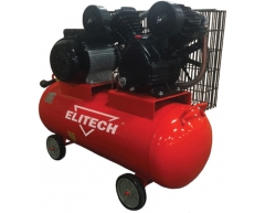 Компрессор масляный Elitech КПР 100/400/2.2, 100 л, 400 л/мин, 2.2 кВт, 230 В