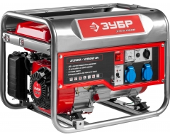 Бензиновый генератор ЗУБР ЗЭСБ-2800, 230 В, 2.5 кВт