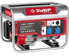 Бензиновый генератор ЗУБР ЗЭСБ-3500, 230 В, 3.0 кВт