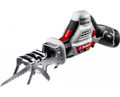 Сабельная пила аккумуляторная ЗУБР СПЛ-121, 80 max, 7 max, Li-Ion Тип аккумулятора, 12 Напряжение аккумулятора, 1.3 Емкость аккумулятора