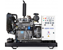 Дизельный генератор Исток АД25С-О230-РМ25, однофазный Количество фаз, 25 кВт, Weifang Модель двигателя, Исток Модель генератора, 90 л