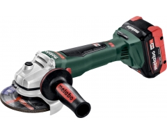 Аккумуляторная угловая шлифмашина Metabo WB 18 LTX BL 125 Quick (2x5.5 Ач), 125 Диаметр диска, LiHD Тип аккумулятора, 18 Напряжение аккумулятора, 5.5 Емкость аккумулятора