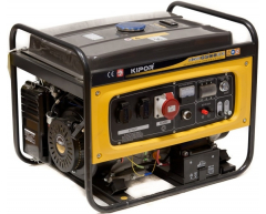 Бензиновый генератор Kipor KGE 6500 E3, 400/230 В, 5.6 кВт