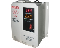 Стабилизатор напряжения электронный Ресанта АСН 1000 Н 1-Ц Lux, настенный Тип установки, 1.0 Максимальная мощность, 140-260 Диапазон стабилизации, 220 Выходное напряжение