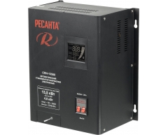 Стабилизатор напряжения электронный Ресанта СПН 13500, настенный Тип установки, 13.5 Максимальная мощность, 90-260 Диапазон стабилизации, 220 Выходное напряжение