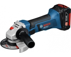 Аккумуляторная угловая шлифмашина Bosch GWS 18 V-LI Professional, 115 Диаметр диска, Li-Ion Тип аккумулятора, 18 Напряжение аккумулятора, 4.0 Емкость аккумулятора
