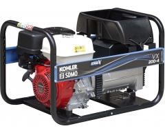 Сварочный бензиновый генератор KOHLER-SDMO VXC 200/4 C5, 230 В, 3.1 кВт