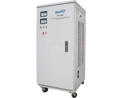 Стабилизатор напряжения электромеханический Rucelf SDV 30000, напольный Тип установки, 30 Максимальная мощность, 150-260 Диапазон стабилизации, 220 Выходное напряжение