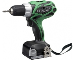 Дрель-шуруповерт аккумуляторная Hitachi DS 14 DSAL-TC, 45 max, 38 max, 13 max, Li-Ion Тип аккумулятора, 14.4 Напряжение аккумулятора, 1.5 Емкость аккумулятора
