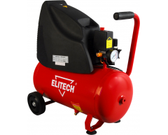 Компрессор безмасляный Elitech КПБ 190/24, 24 л, 188 л/мин, 1.5 кВт, 230 В