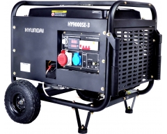 Бензиновый генератор Hyundai HY 9000 SE-3, 400/230 В, 6.0 кВт