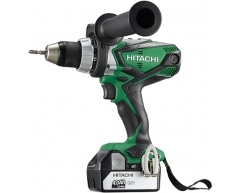 Дрель-шуруповерт аккумуляторная Hitachi DS 18 DSDL, 92 max, 65 max, 13 max, Li-Ion Тип аккумулятора, 18 Напряжение аккумулятора, 4.0 Емкость аккумулятора