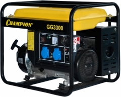 Бензиновый генератор Champion GG 3300, 230 В, 2.6 кВт