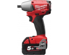 Гайковерт аккумуляторный импульсный Milwaukee M18 CIW12-502C Fuel, 280 max, квадрат Тип патрона, Li-Ion Тип аккумулятора, 18 Напряжение аккумулятора, 5.0 Емкость аккумулятора