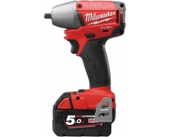 Гайковерт аккумуляторный импульсный Milwaukee M18 CIW38-502C Fuel, 265 max, квадрат Тип патрона, Li-Ion Тип аккумулятора, 18 Напряжение аккумулятора, 5.0 Емкость аккумулятора