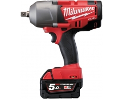 Гайковерт аккумуляторный импульсный Milwaukee M18 CHIWP12-502C Fuel, 813 max, квадрат Тип патрона, Li-Ion Тип аккумулятора, 18 Напряжение аккумулятора, 5.0 Емкость аккумулятора