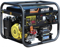 Бензиновый генератор Huter DY 8000 LXA, 230 В, 6.5 кВт