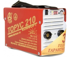 Сварочный инвертор Торус 210, 230 В, 5.3 кг, 20-210 А