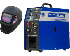 Инверторный сварочный полуавтомат Aurora PRO Overman 160 + маска, 230 В, 15 кг, 40-160 А