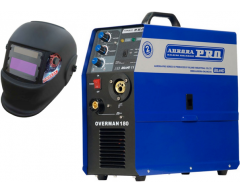Инверторный сварочный полуавтомат Aurora PRO Overman 180 + маска, 230 В, 15 кг, 40-175 А