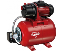 Насосная станция Elitech САВ 1300Ч/24, чистая Назначение насоса, 65 л/мин, 50 м, 24 л, 1300 Вт