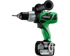 Дрель-шуруповерт аккумуляторная ударная Hitachi DV 14 DBL, 67 max, 50 max, 13 max, Li-Ion Тип аккумулятора, 14.4 Напряжение аккумулятора, 3.0 Емкость аккумулятора
