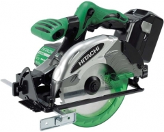 Циркулярная пила аккумуляторная Hitachi C 18 DSL, 165 Диаметр диска, 57 90°, Li-Ion Тип аккумулятора, 18 Напряжение аккумулятора, 3.0 Емкость аккумулятора