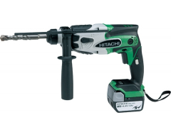 Перфоратор аккумуляторный Hitachi DH 14 DSL, двухрежимный Количество режимов, 1.4 Энергия удара, 2.1 Вес нетто, Li-Ion Тип аккумулятора, 14.4 Напряжение аккумулятора, 3.0 Емкость аккумулятора